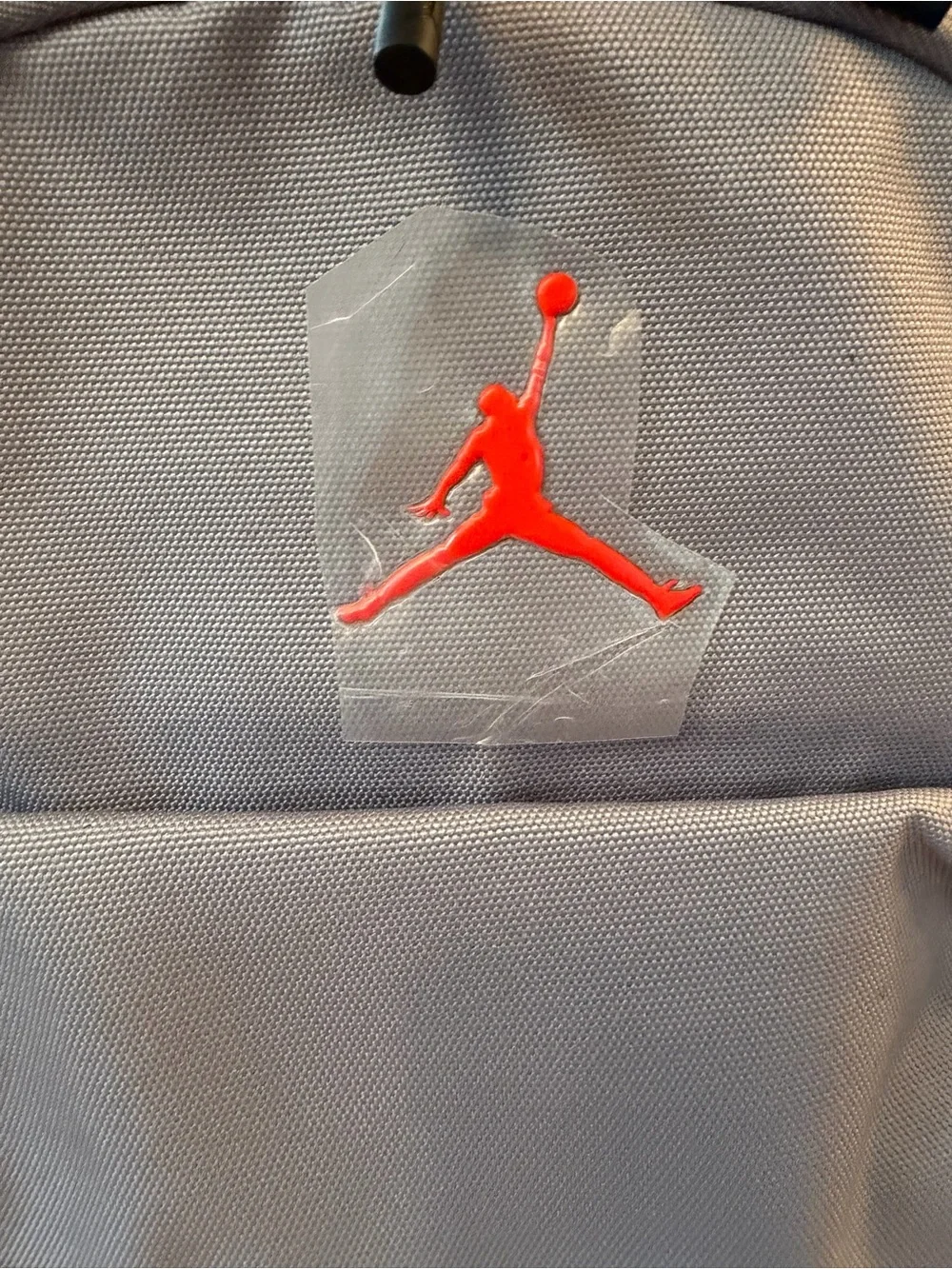 Jordan Grey and Black Backpack with Red Jumpman Accent